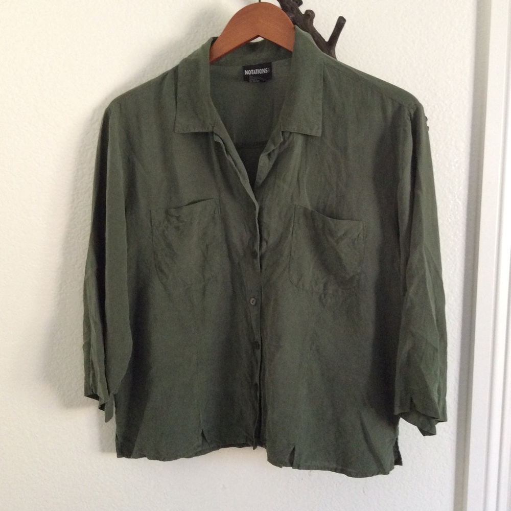 Nations Silk Crop Blouse